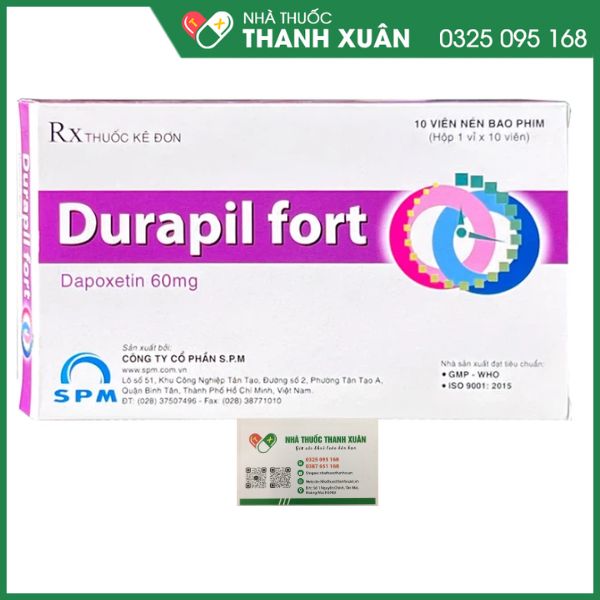 DURAPIL fort - Điều trị xuất tinh sớm ở nam